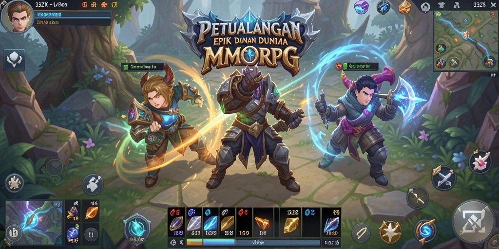 Screenshot gameplay 33ZK yang menampilkan pertarungan epik.
