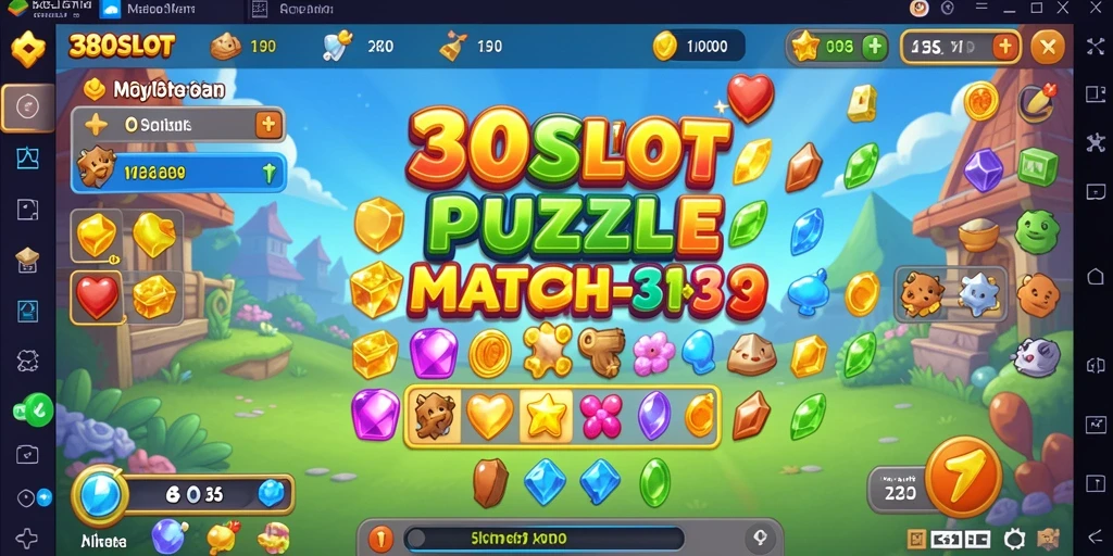 Tampilan screenshot permainan 380SLOT dengan gameplay Match-3 yang menarik.