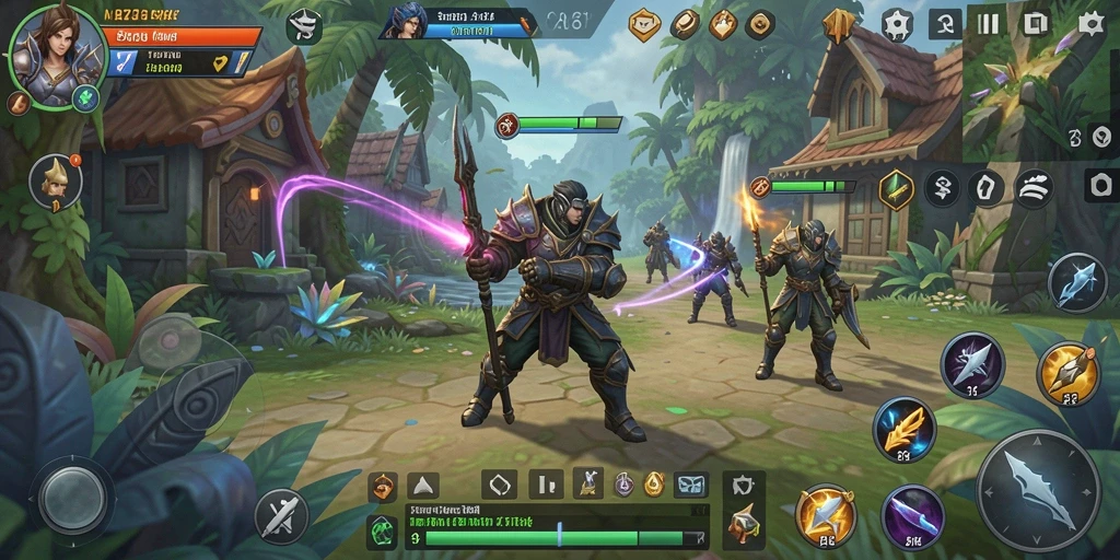 Tampilan menarik dari gameplay 8ZK dengan berbagai strategi yang diterapkan.