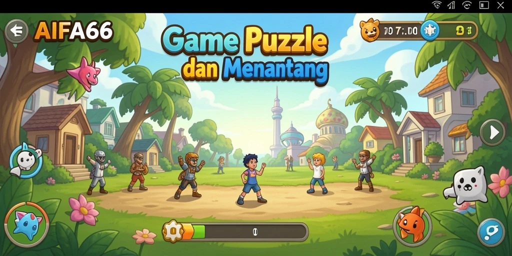 Tampilan gameplay AIFA66 yang menarik dalam menyelesaikan puzzle.