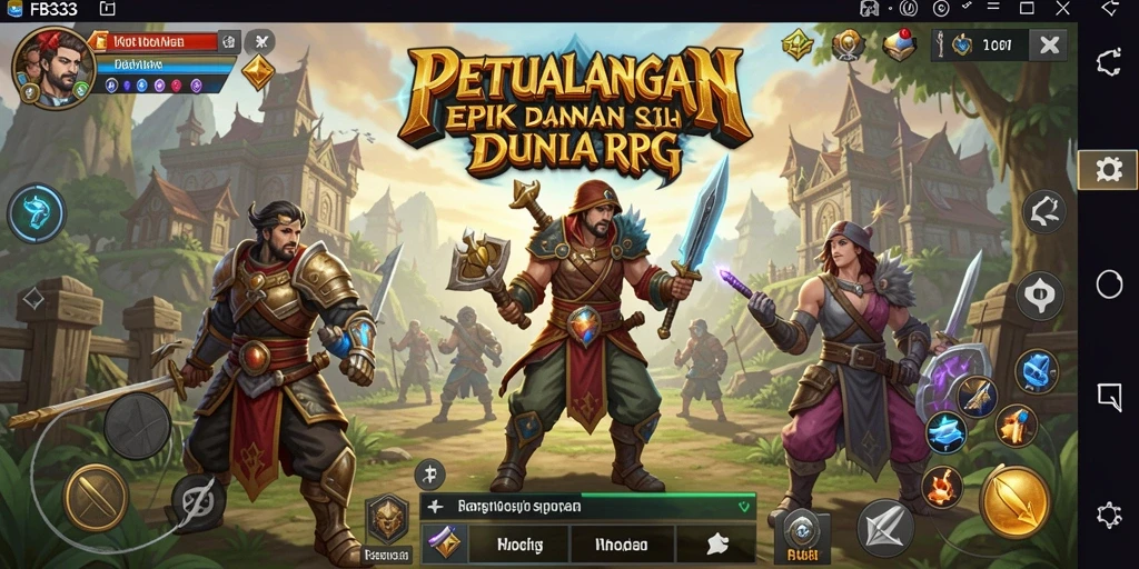 Tampilan gameplay FB333 menampilkan pertarungan seru dan eksplorasi yang mendalam.