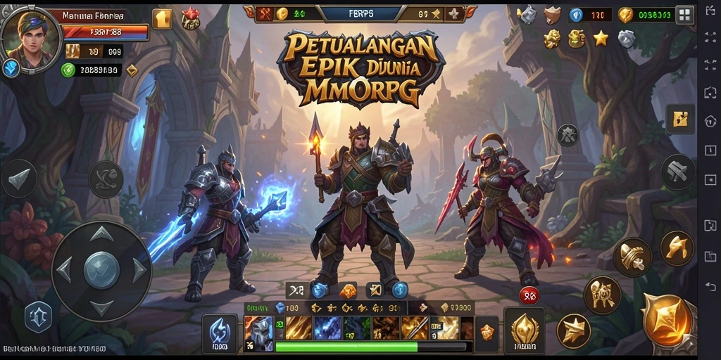 Screenshot FBRP88 menampilkan aksi pertempuran seru dalam dunia MMORPG.