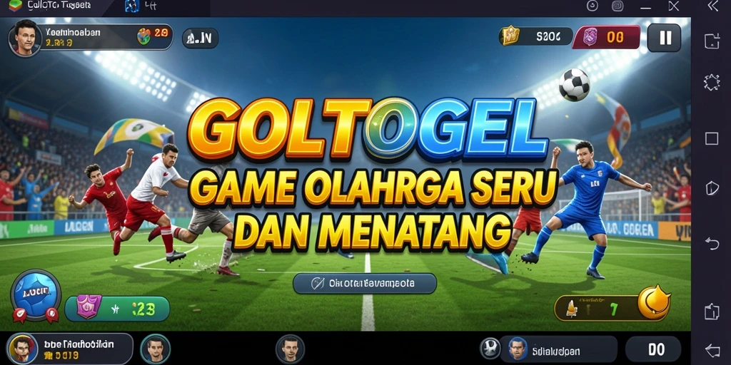 Tampilan gameplay seru dalam GOLTOGEL saat berkompetisi.