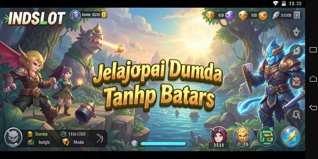 Tangkapan layar gameplay INDSLOT yang menunjukkan dunia yang luas untuk dieksplorasi.
