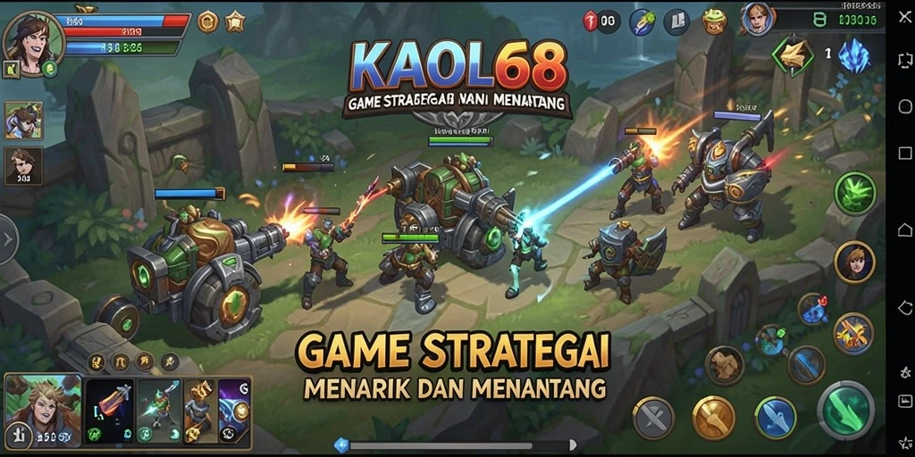 Screenshot KAOL68 menampilkan gameplay strategi yang intens dan mengasyikkan.
