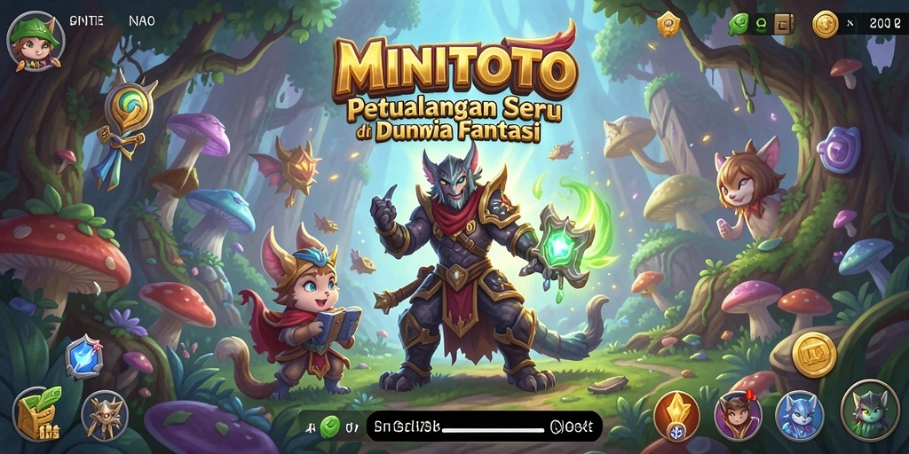 Screenshot gameplay MINITOTO yang menampilkan petualangan seru dan lokasi menakjubkan.