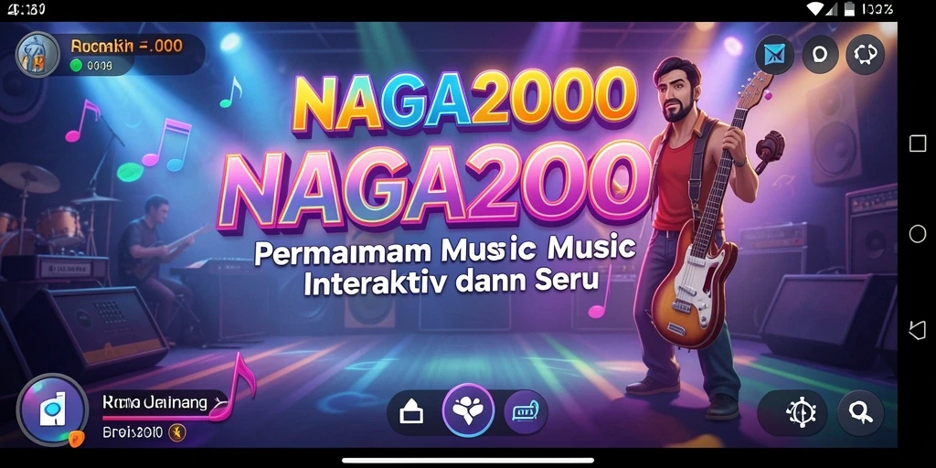 Tampilan gameplay NAGA2000 yang dinamis dan interaktif.