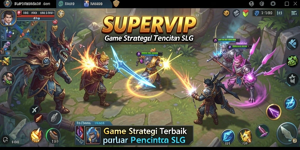 Tampilan screenshot gameplay menarik dari SUPERVIP dengan aksi strategis.